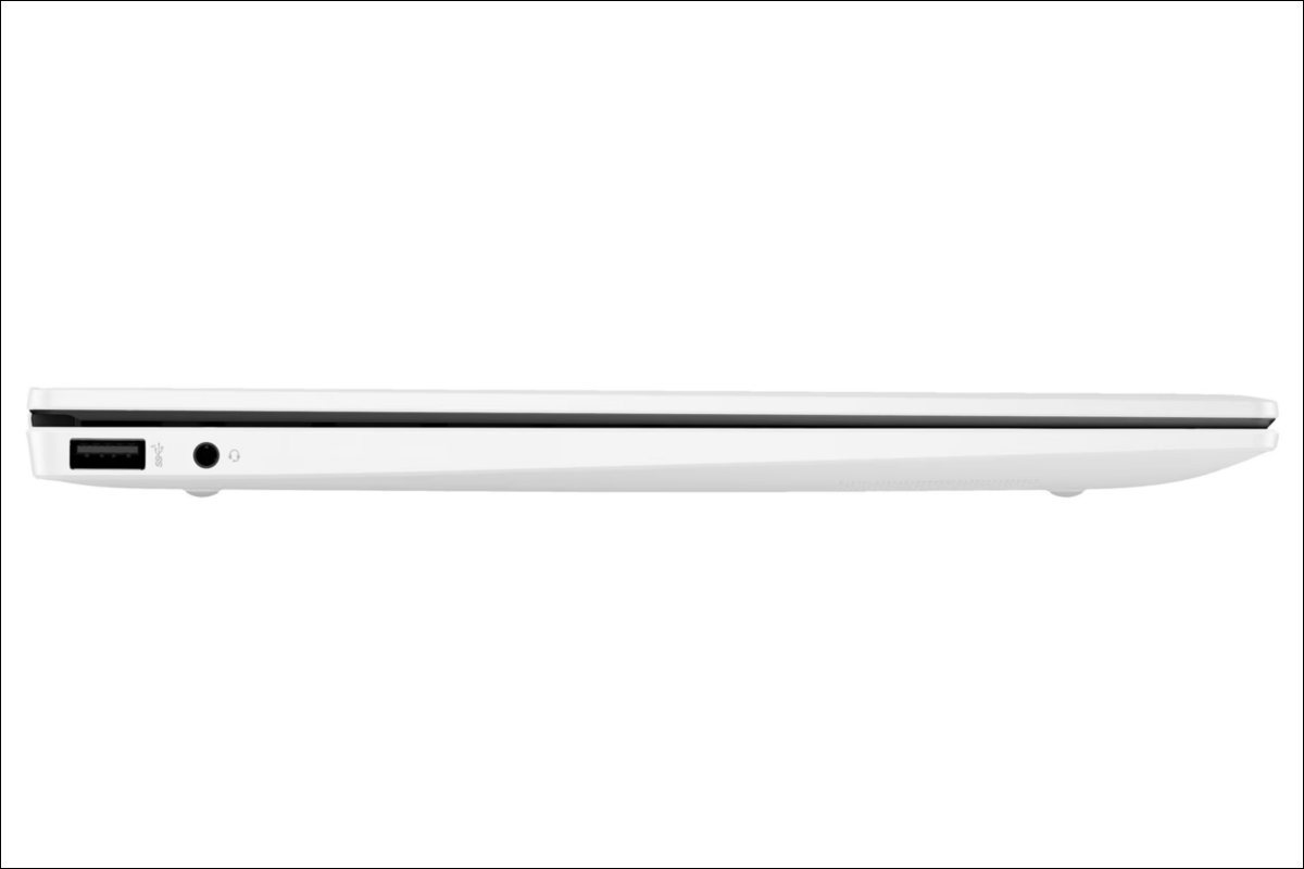 HP OmniBook7 Aero13-bg セラミックホワイト サイドビュー左